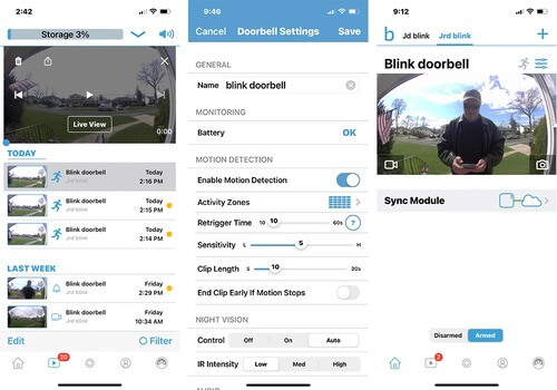 Blink Video Doorbell App